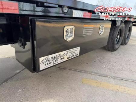New #374418 2026 LOAD TRAIL PE 24 X 102 TANDEM AXLE BUMPER PULL 14K FULL BED FLATBED TILT