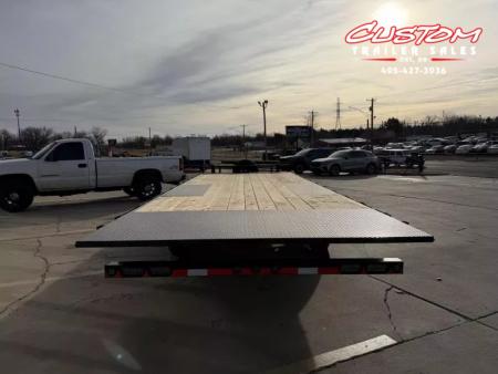 New #374418 2026 LOAD TRAIL PE 24 X 102 TANDEM AXLE BUMPER PULL 14K FULL BED FLATBED TILT