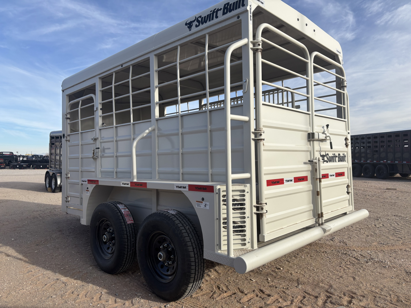 New 2026 Swift Built Trailers 77X14 BUMPER PULL 14K STOCK TRAILER Stock / Stock Combo Trailer