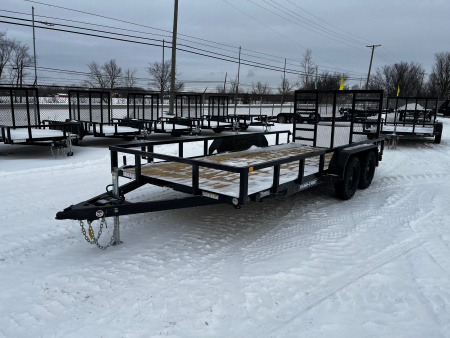 New 2026 Sure-Trac 7x16 7K Tube Top Utility Utility Trailer