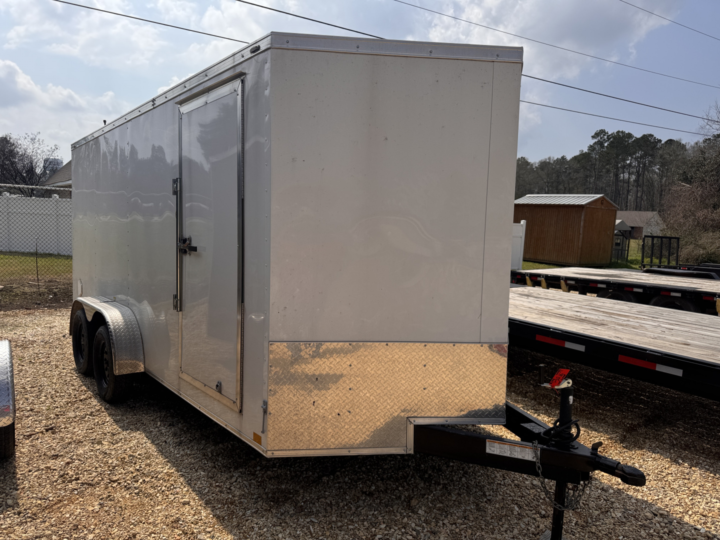 Used 2024 Stallion 7x16 Cargo / Enclosed Trailer
