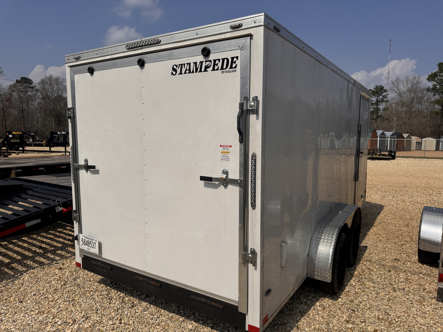 Used 2024 Stallion 7x16 Cargo / Enclosed Trailer