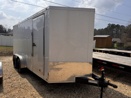 Used 2024 Stallion 7x16 Cargo / Enclosed Trailer