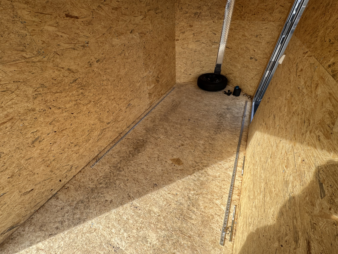 Used USED 2022 ALCOM 6x12 Aluminum Enclosed Trailer w/ Extras 3K GVWR