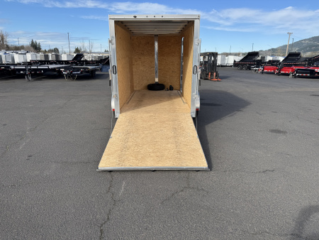 Used USED 2022 ALCOM 6x12 Aluminum Enclosed Trailer w/ Extras 3K GVWR