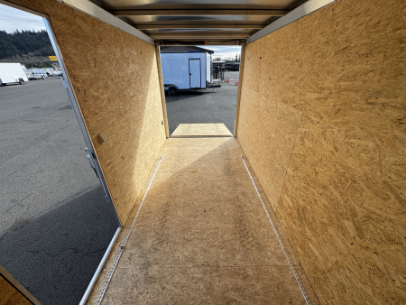 Used USED 2022 ALCOM 6x12 Aluminum Enclosed Trailer w/ Extras 3K GVWR