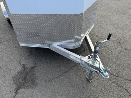 Used USED 2022 ALCOM 6x12 Aluminum Enclosed Trailer w/ Extras 3K GVWR