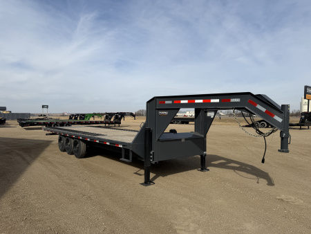Used 2025 Lamar Trailers FA 8x26 GN Flatbed Trailer