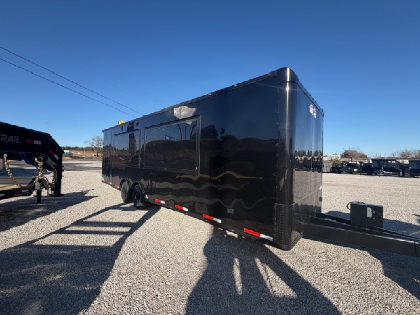 New Outlaw 8.5x28 Vending Trailer 16K Black **CURBSIDE**