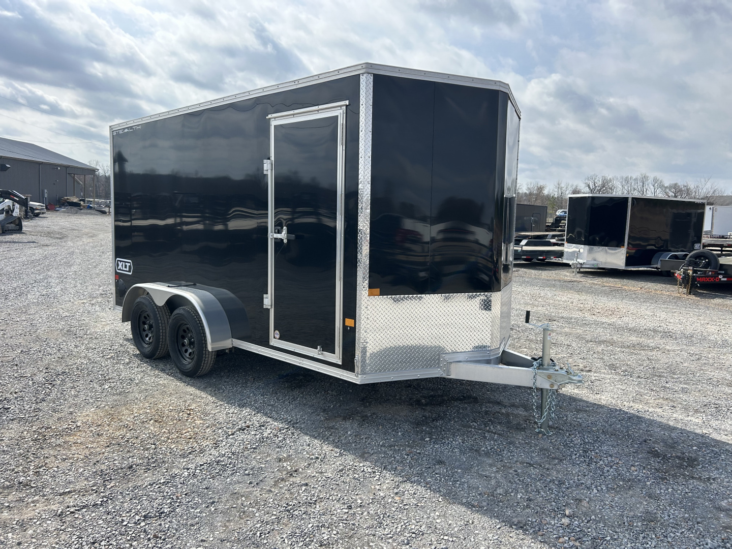 New 2026 ALCOM 7'x14' Aluminum Enclosed Trailer