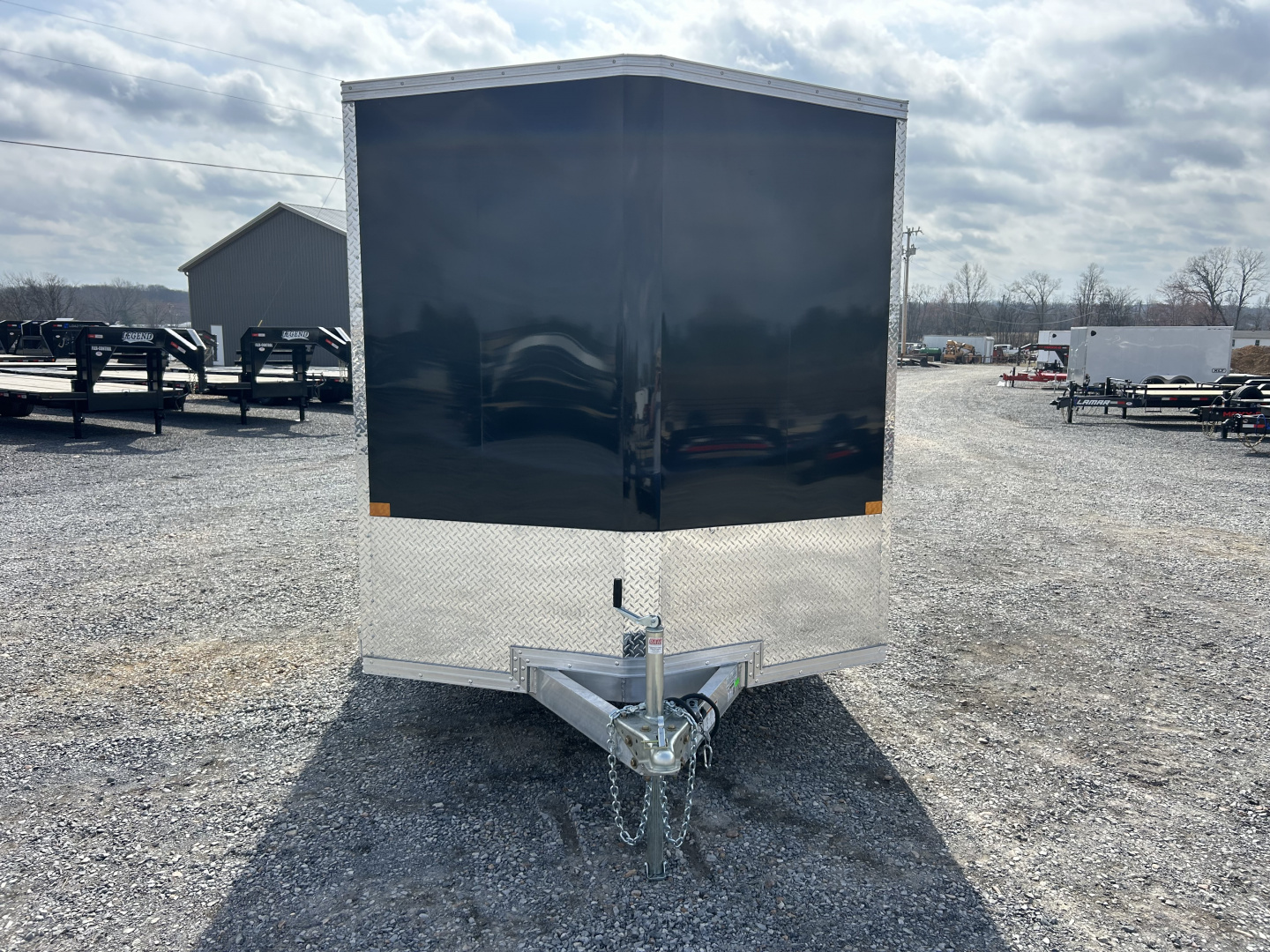 New 2026 ALCOM 7'x14' Aluminum Enclosed Trailer