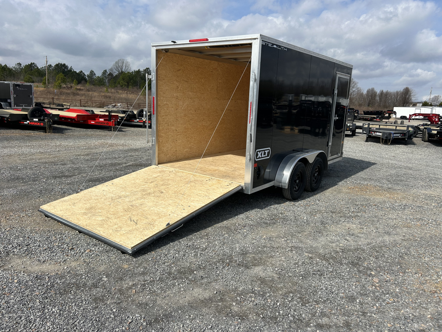 New 2026 ALCOM 7'x14' Aluminum Enclosed Trailer
