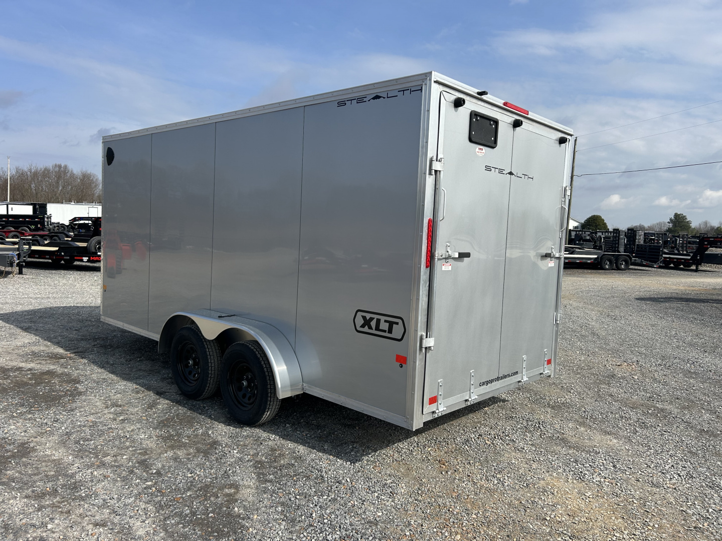 New 2026 ALCOM 7'x16' Aluminum Enclosed Trailer