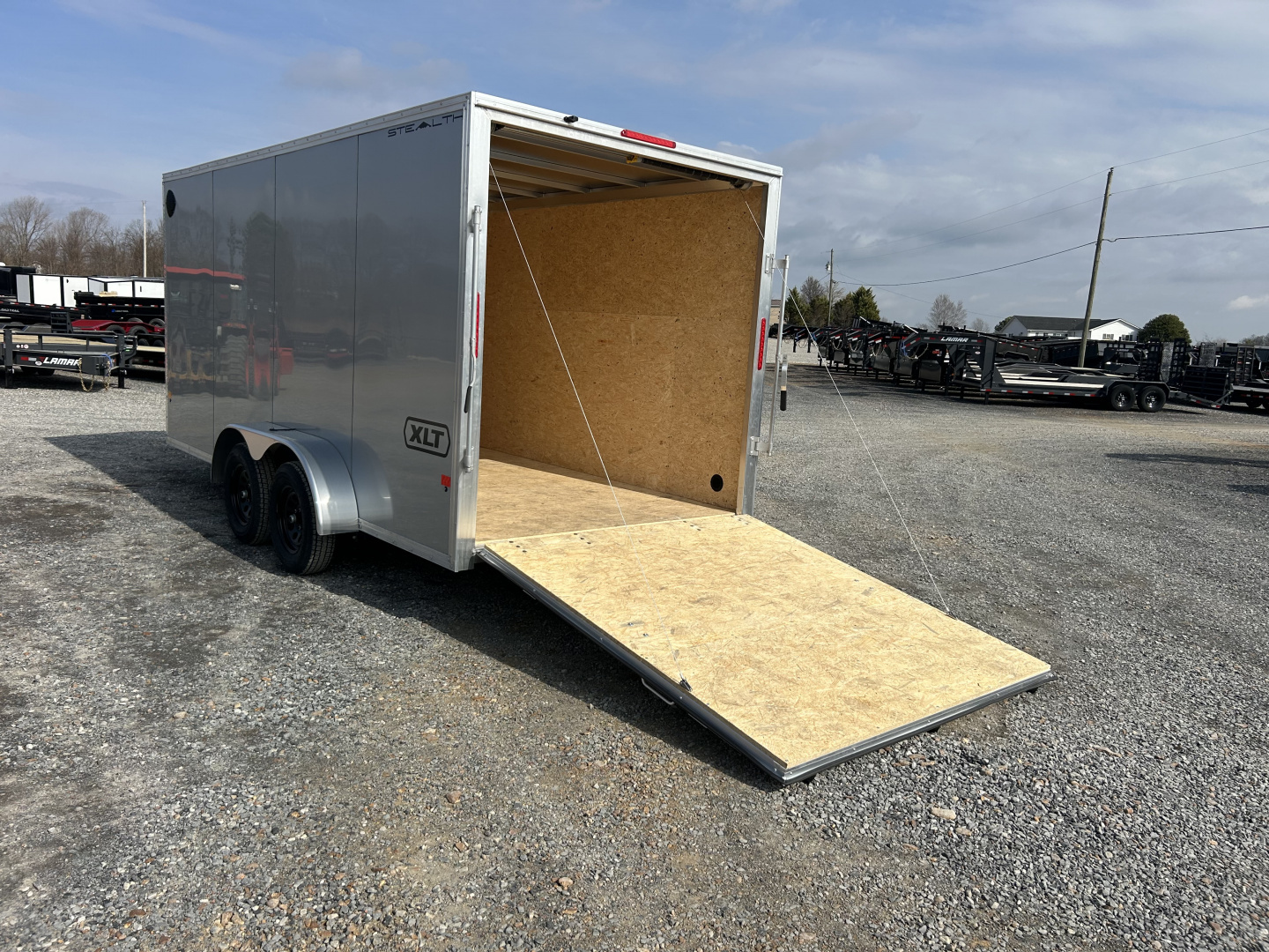 New 2026 ALCOM 7'x16' Aluminum Enclosed Trailer