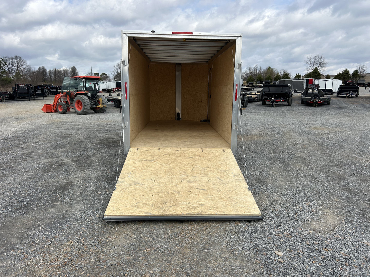 New 2026 ALCOM 7'x16' Aluminum Enclosed Trailer