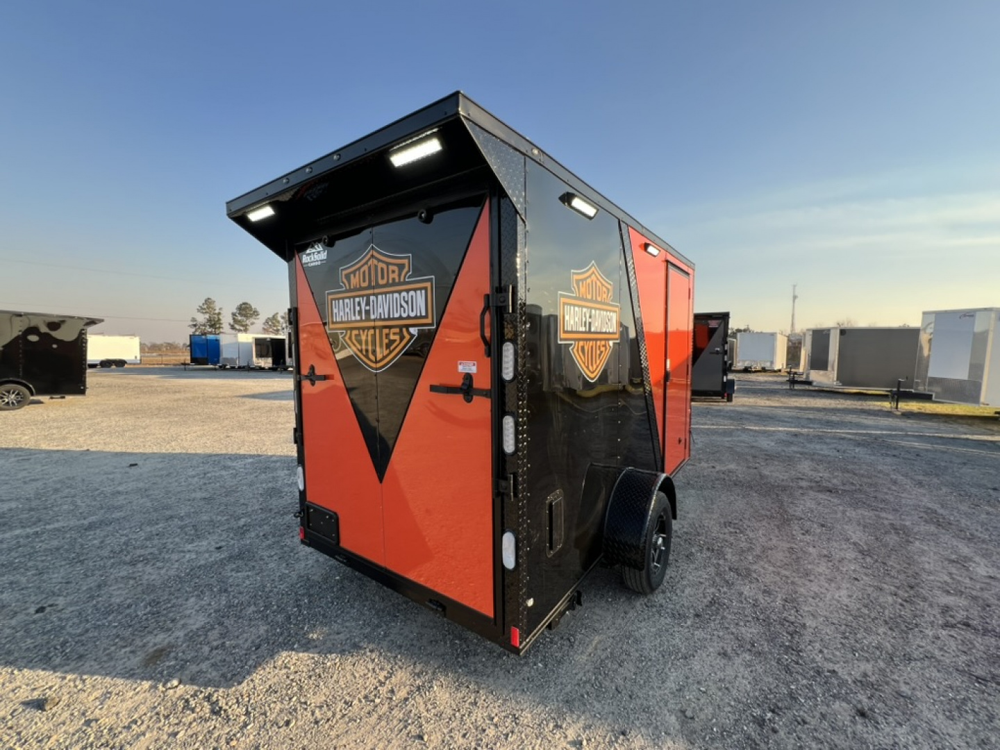 New 2026 Rock Solid Cargo 6x12SA Cargo / Enclosed Harley Davidson Trailer