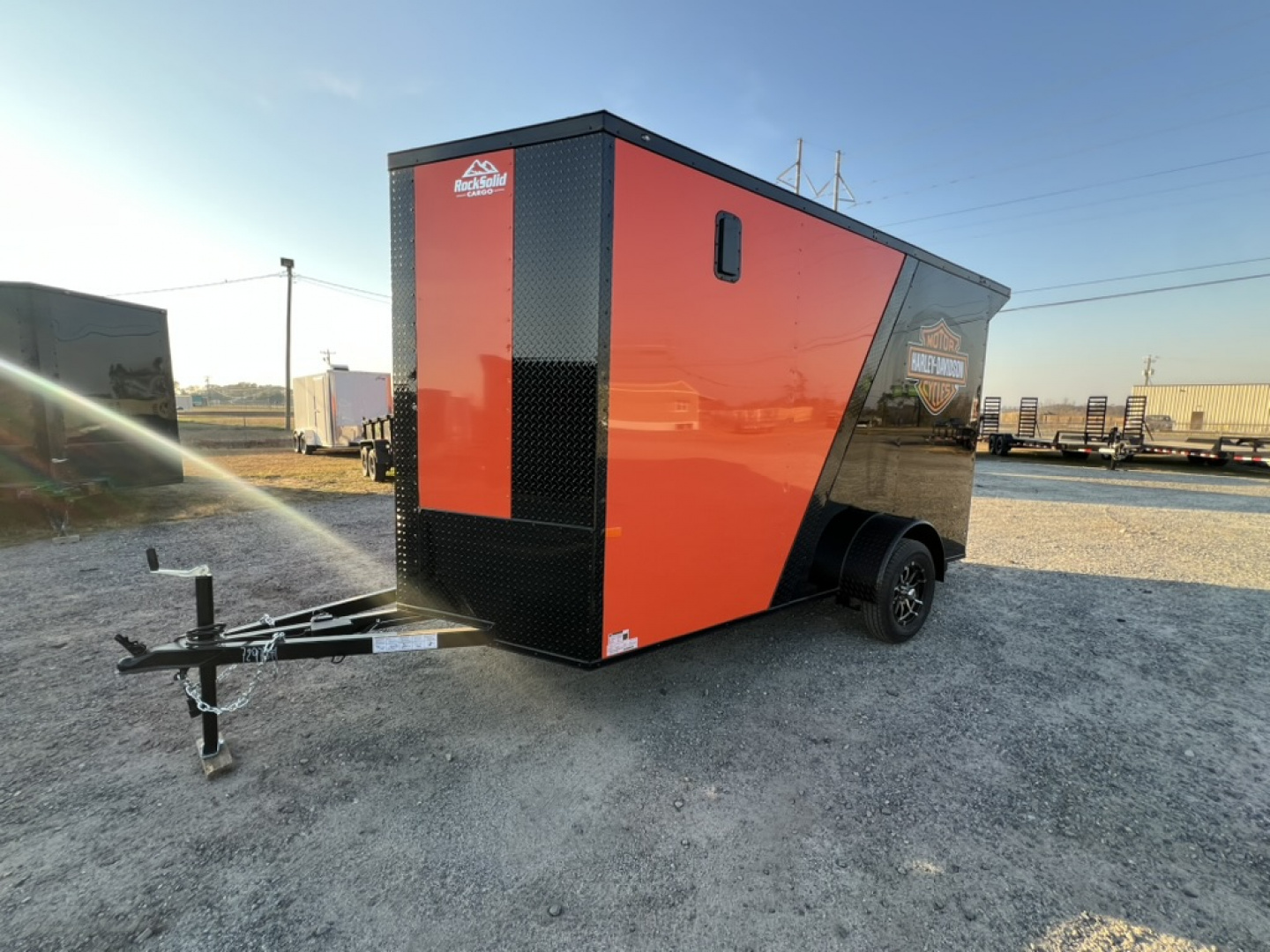 New 2026 Rock Solid Cargo 6x12SA Cargo / Enclosed Harley Davidson Trailer