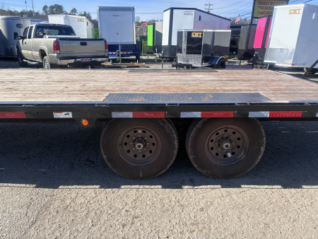 Used 2023 Top Hat 14K 8X24 DECK OVER STAND UP RAMPS Equipment Trailer