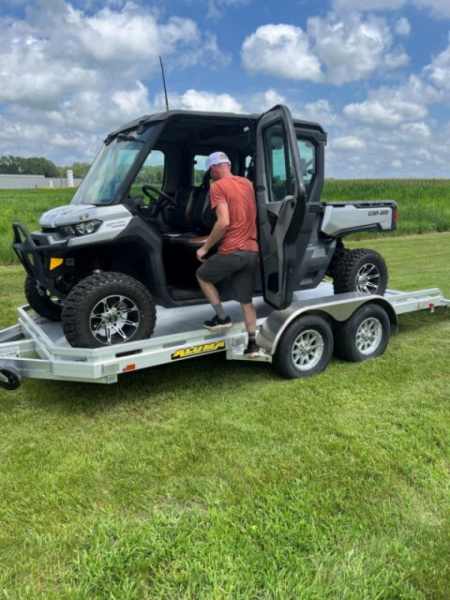 New 2027 ALUMA 7816TA-EL-R-RTD Utility Trailer