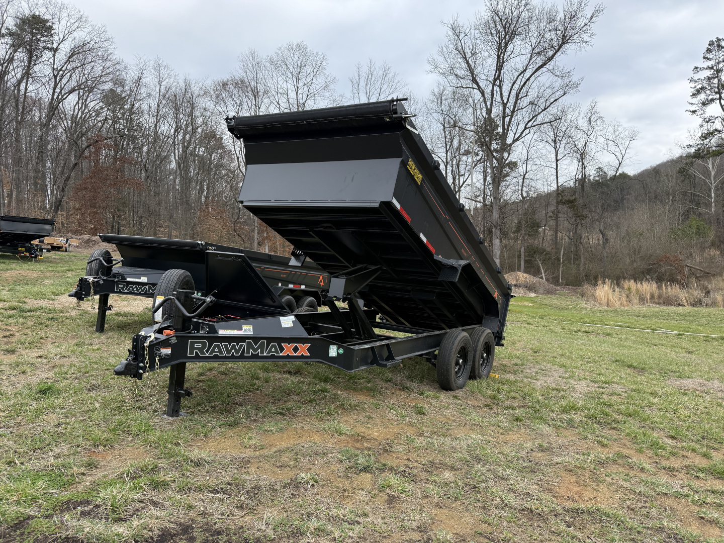 New 2026 RawMaxx GDX 14K 83X14 (14PLY) SPARE 32'' SIDES Dump Trailer