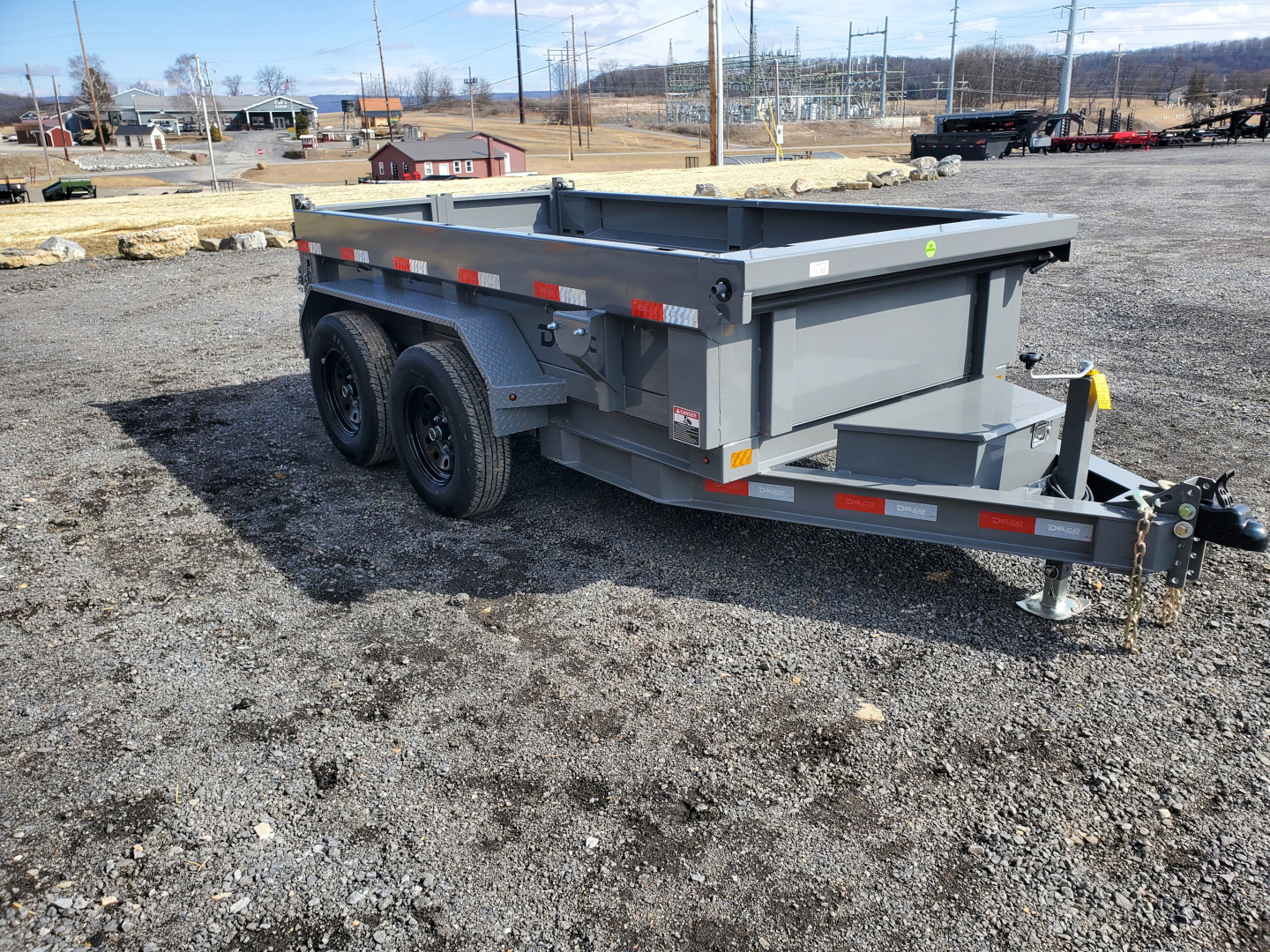 New 2026 Delco Trailers D1 Dump Trailer / 7,000 GVWR / 60"X10' / 18" Sides