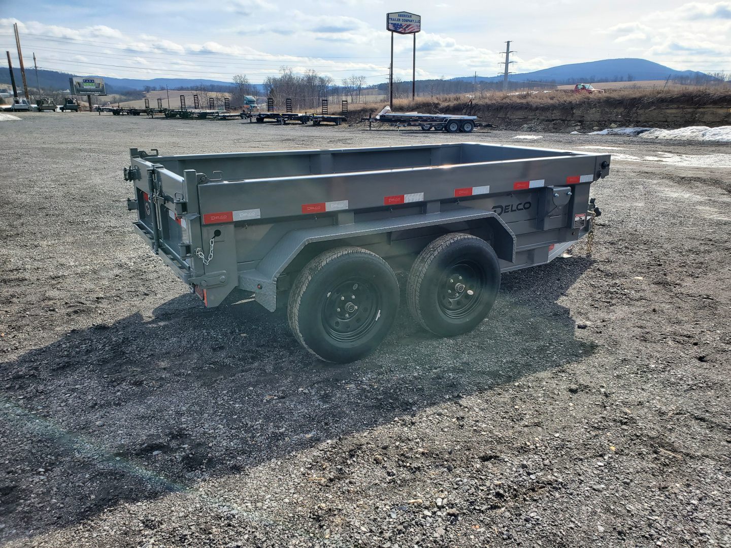 New 2026 Delco Trailers D1 Dump Trailer / 7,000 GVWR / 60"X10' / 18" Sides