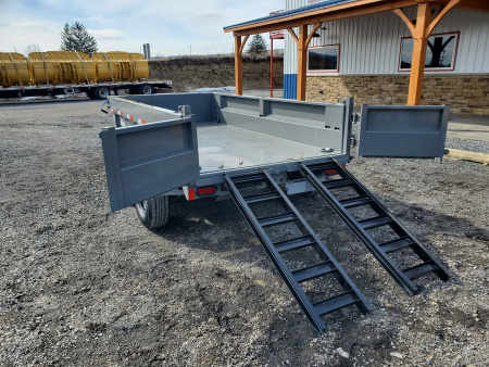 New 2026 Delco Trailers D1 Dump Trailer / 7,000 GVWR / 60"X10' / 18" Sides