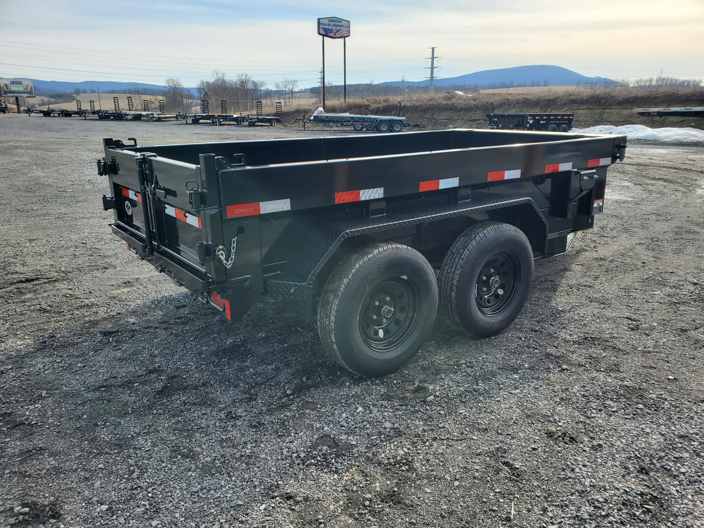 New 2026 Delco Trailers D1 Dump Trailer / 7,000 GVWR / 60"X10' / 18" Sides