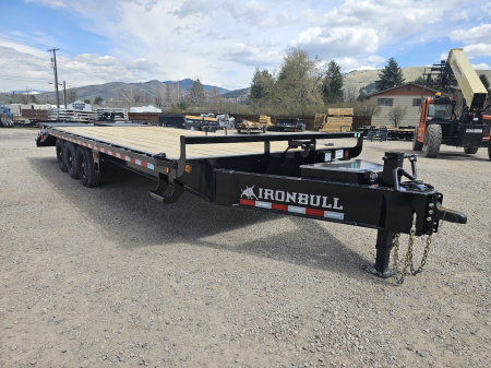 New 2026 Iron Bull 25' 21k Deckover Equipment Trailer