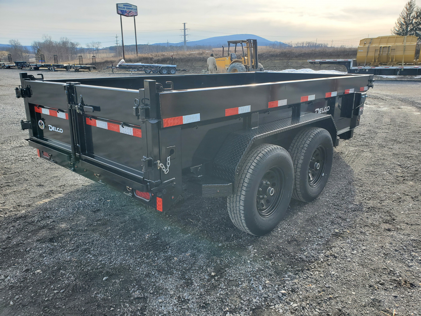 New 2026 Delco Trailers D2 Dump Trailer / 12,000 GVWR / 72"X12' / 21" Sides