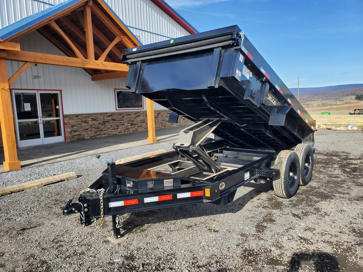 New 2026 Delco Trailers D2 Dump Trailer / 12,000 GVWR / 72"X12' / 21" Sides