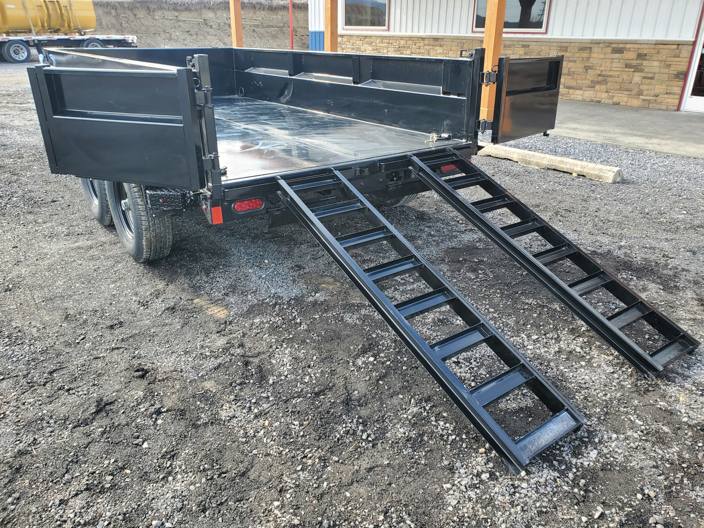 New 2026 Delco Trailers D2 Dump Trailer / 12,000 GVWR / 72"X12' / 21" Sides