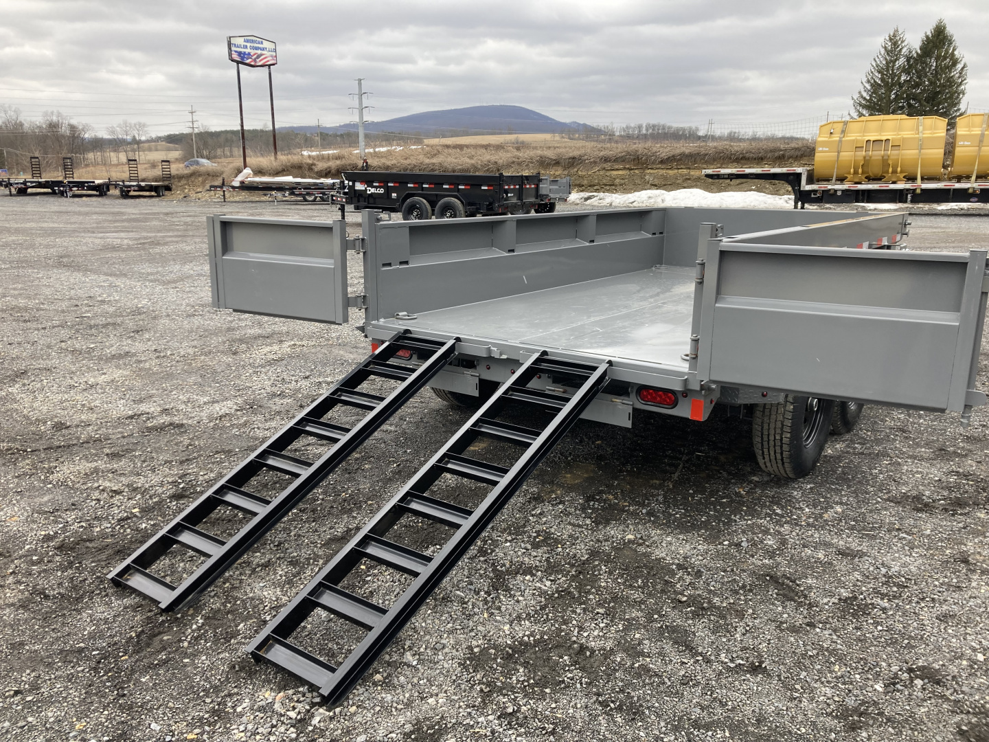 New 2026 Delco Trailers D2 Dump Trailer / 12,000 GVWR / 72"X12' / 21" Sides