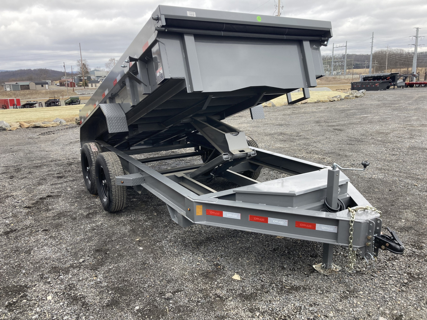 New 2026 Delco Trailers D2 Dump Trailer / 12,000 GVWR / 72"X12' / 21" Sides