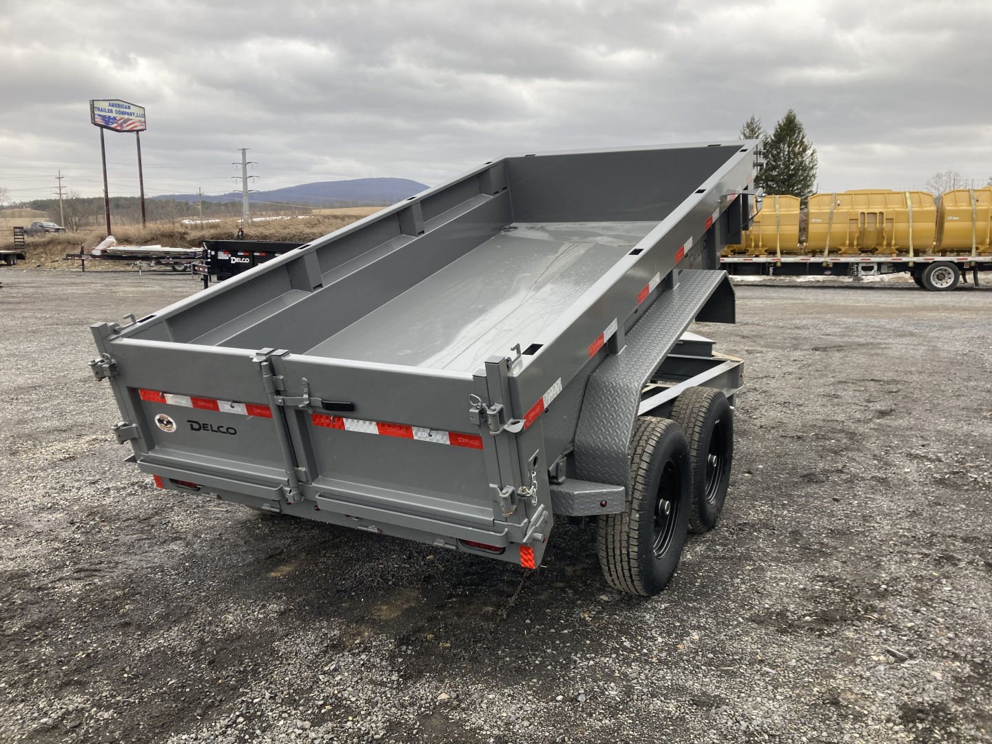 New 2026 Delco Trailers D2 Dump Trailer / 12,000 GVWR / 72"X12' / 21" Sides