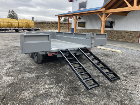 New 2026 Delco Trailers D2 Dump Trailer / 12,000 GVWR / 72"X12' / 21" Sides