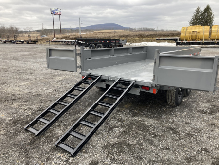 New 2026 Delco Trailers D2 Dump Trailer / 12,000 GVWR / 72"X12' / 21" Sides