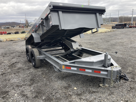 New 2026 Delco Trailers D2 Dump Trailer / 12,000 GVWR / 72"X12' / 21" Sides