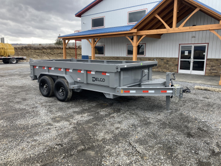 New 2026 Delco Trailers D3 Dump Trailer / 14,000 GVWR / 83"X14' / 24" Sides