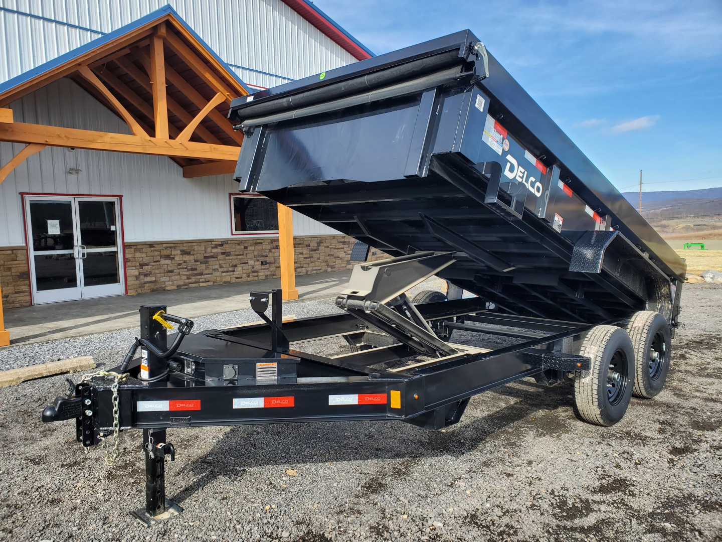 New 2026 Delco Trailers D3 Dump Trailer / 14,000 GVWR / 83"X14' / 24" Sides