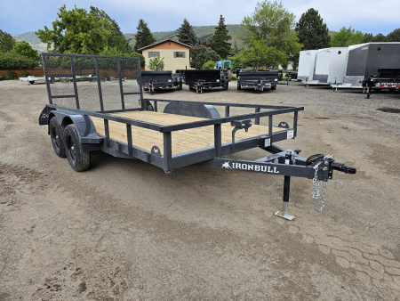 New 2026 Iron Bull 7x14 7k Utility Trailer