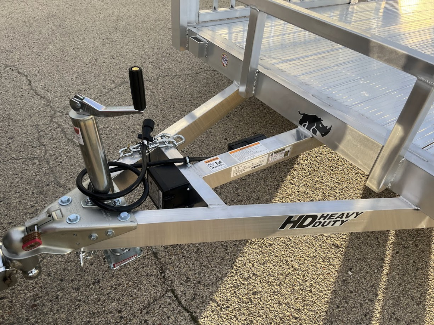 New 2026 Black Rhino *INCOMING* Aluminum 81"x16' LST716A w/ Side Load Ramps & Bifold Gate (ATV / UTV / Side by Side) Utility Trailer