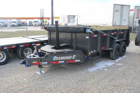 New 2026 Diamond C Trailers 14' 15.5K GVWR STOCK ID 52125 Dump Trailer