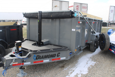 New 2026 Diamond C Trailers 16' 15.5 K GWVR STOCK ID 51217 Dump Trailer