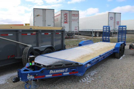 New 2026 Diamond C Trailers 24' FR 15.4K GVWR STOCK ID 52124 Equipment Trailer