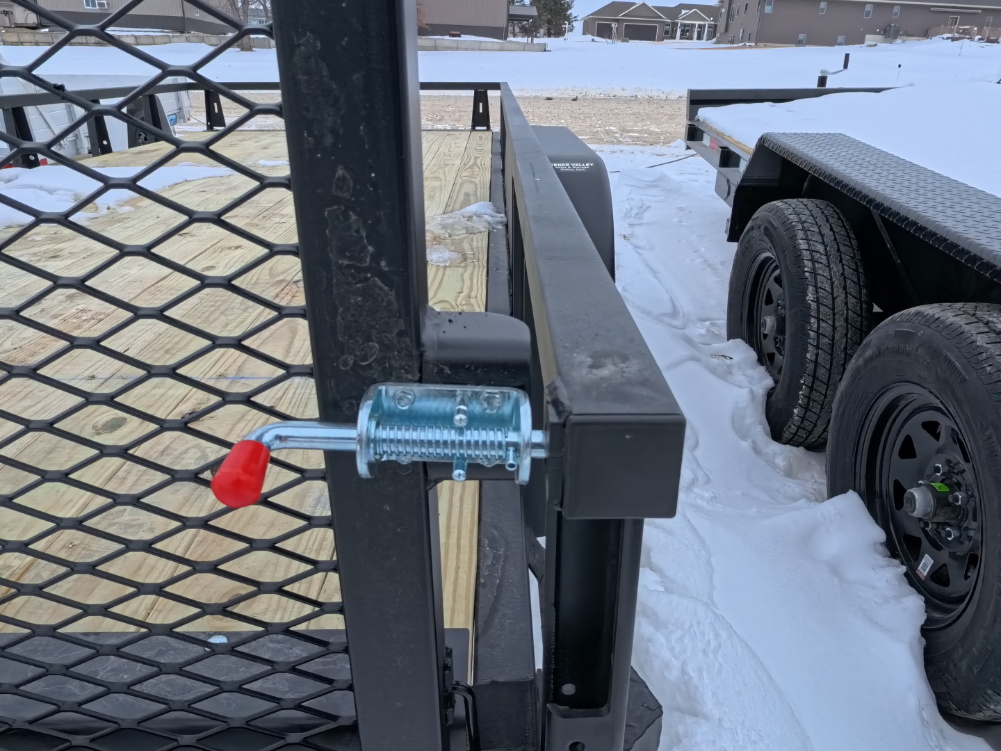 New 2026 HTC 7 x 16 Tandem Axle Utility Trailer with 4 Hole Load Securement Options ,7000 lb. GVWR