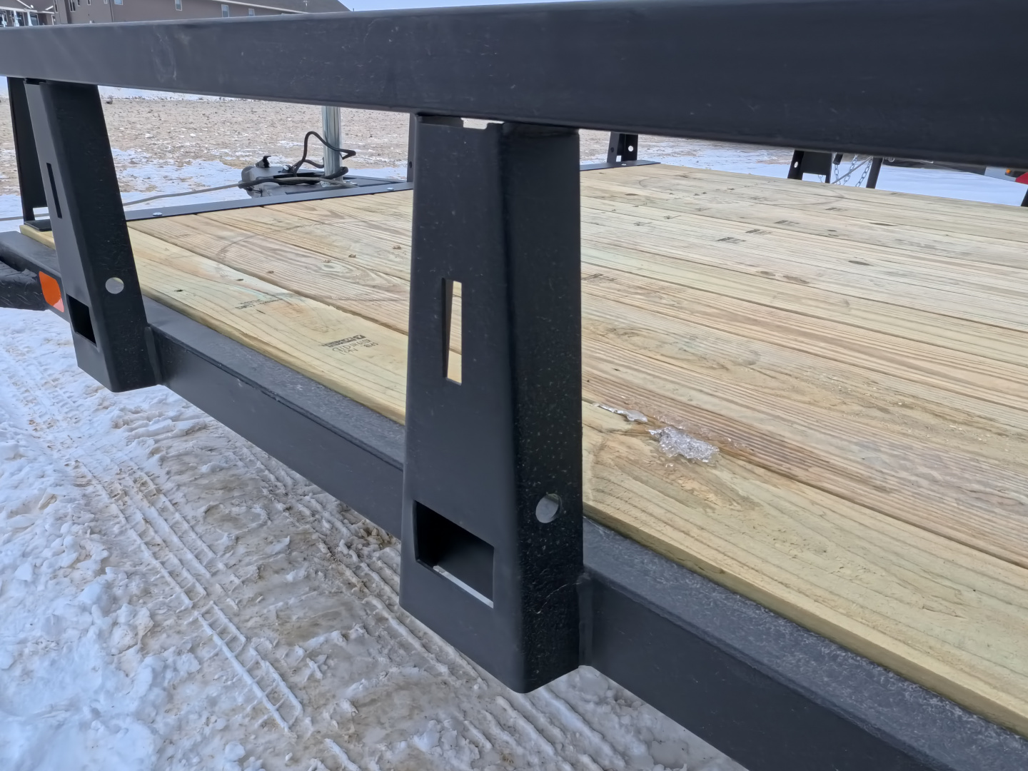 New 2026 HTC 7 x 16 Tandem Axle Utility Trailer with 4 Hole Load Securement Options ,7000 lb. GVWR