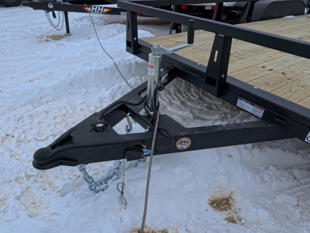 New 2026 HTC 7 x 16 Tandem Axle Utility Trailer with 4 Hole Load Securement Options ,7000 lb. GVWR