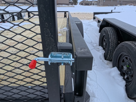 New 2026 HTC 7 x 16 Tandem Axle Utility Trailer with 4 Hole Load Securement Options ,7000 lb. GVWR