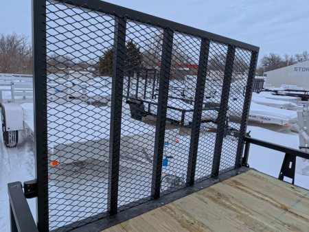 New 2026 HTC 7 x 16 Tandem Axle Utility Trailer with 4 Hole Load Securement Options ,7000 lb. GVWR